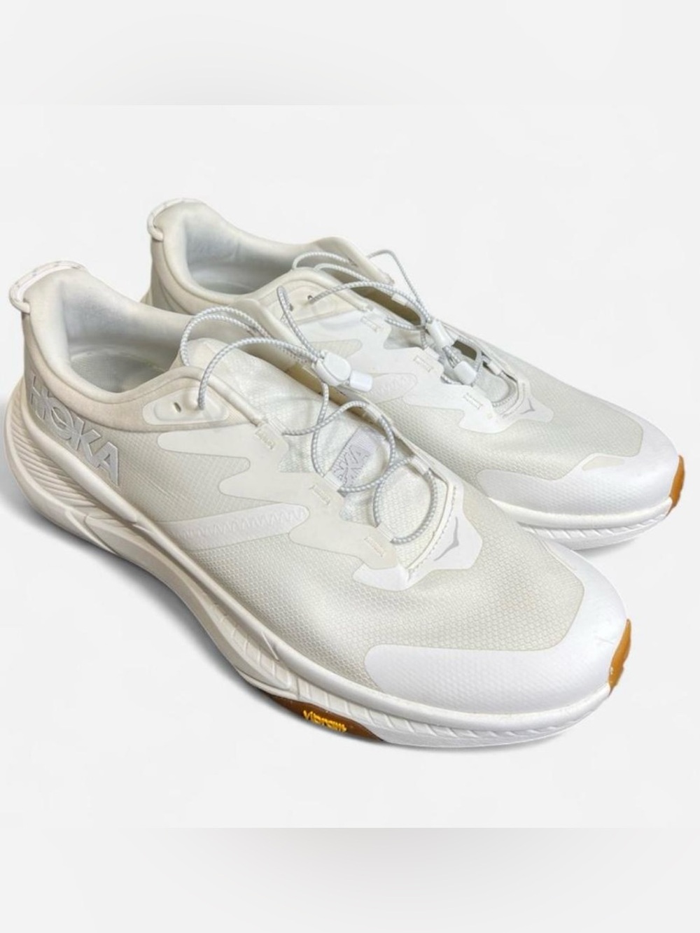 Hoka transport unisex white sneakers